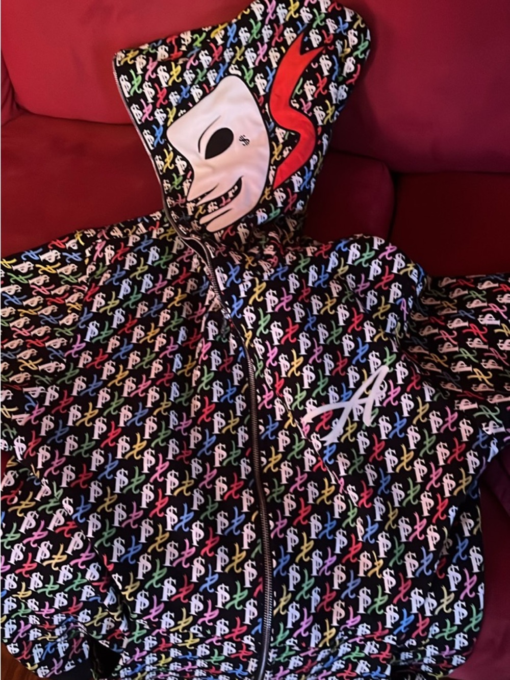 Asaali x ParkSide Suede glow in the dark hoodie